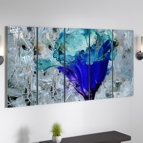 Wall Hangings 40 inches,5 panels Couple art HD print canvas wooden